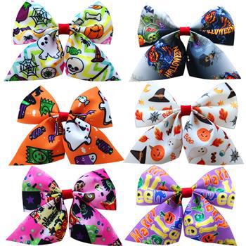 10g Weight Hair Clip Hair Accessories Type 1 Piece Quantity Party, Festival, Street Occasion Thread belt Material Halloween Festival Halloween Pattern, Pumpkin Pattern Women's Gender Hip-Hop, Funny Style Women's Hip-Hop Funny Halloween Pattern Pumpkin Cloth Thread Belt Hair Clip 无