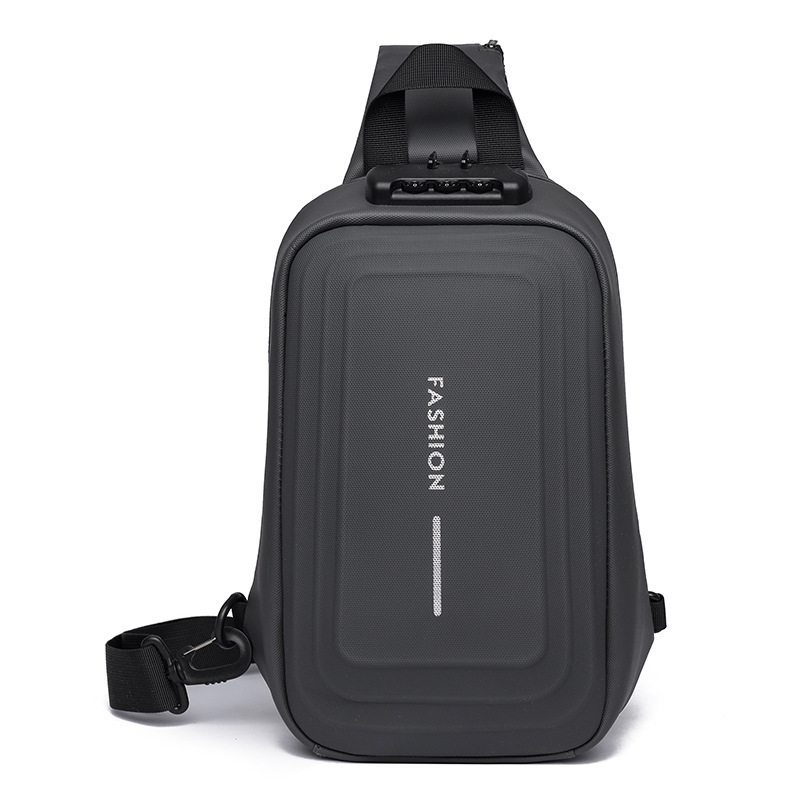 2024 nuevo bolso de pecho de hombre con bloqueo de contraseña antirrobo, mochila deportiva de ocio, bolso de mensajero de hombro, bolso de motocicleta al por mayor