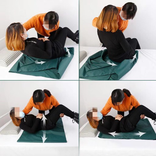 Positioning cloth for bedridden patients, elderly care device, assisted turning and repositioning, sliding cloth for paralysis care, and bedside nursing assistance