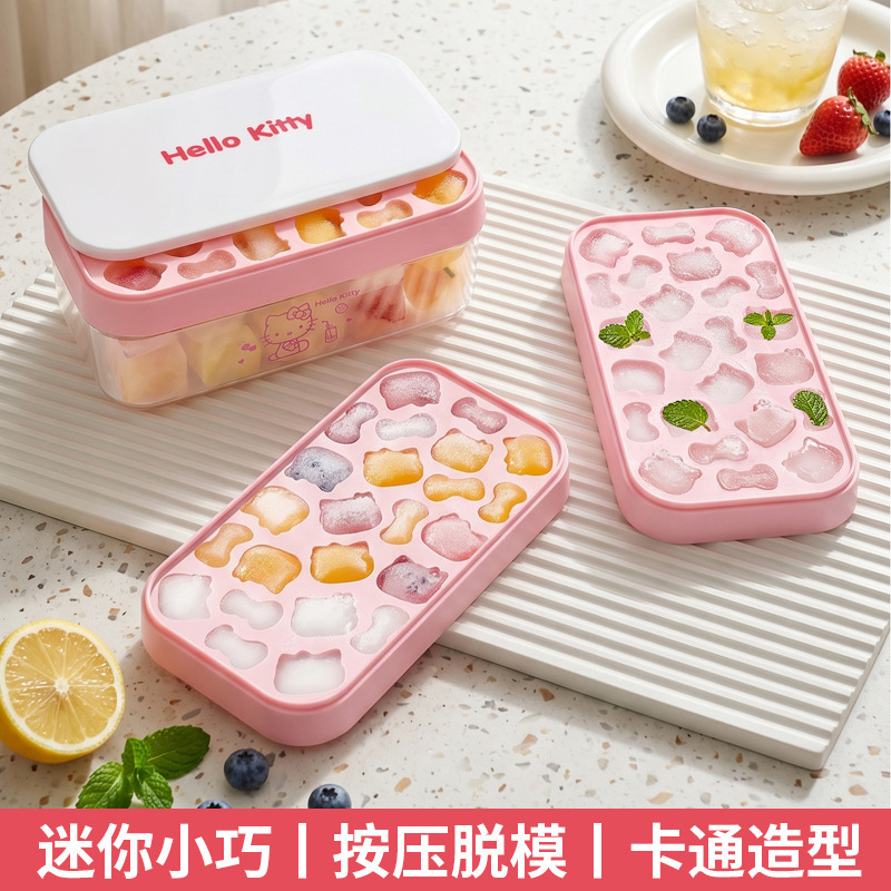Cute Cat Ice Cube Mold Press Ice Tray Ice-Making Gadget for Home Use, Food-Grade Mini Soft Rubber Freezing Tray Ice Box Cute Cat Ice Cube Mold Press Ice Tray Ice-Making Gadget for Home Use, Food-Grade Mini Soft Rubber Freezing Tray Ice Box
