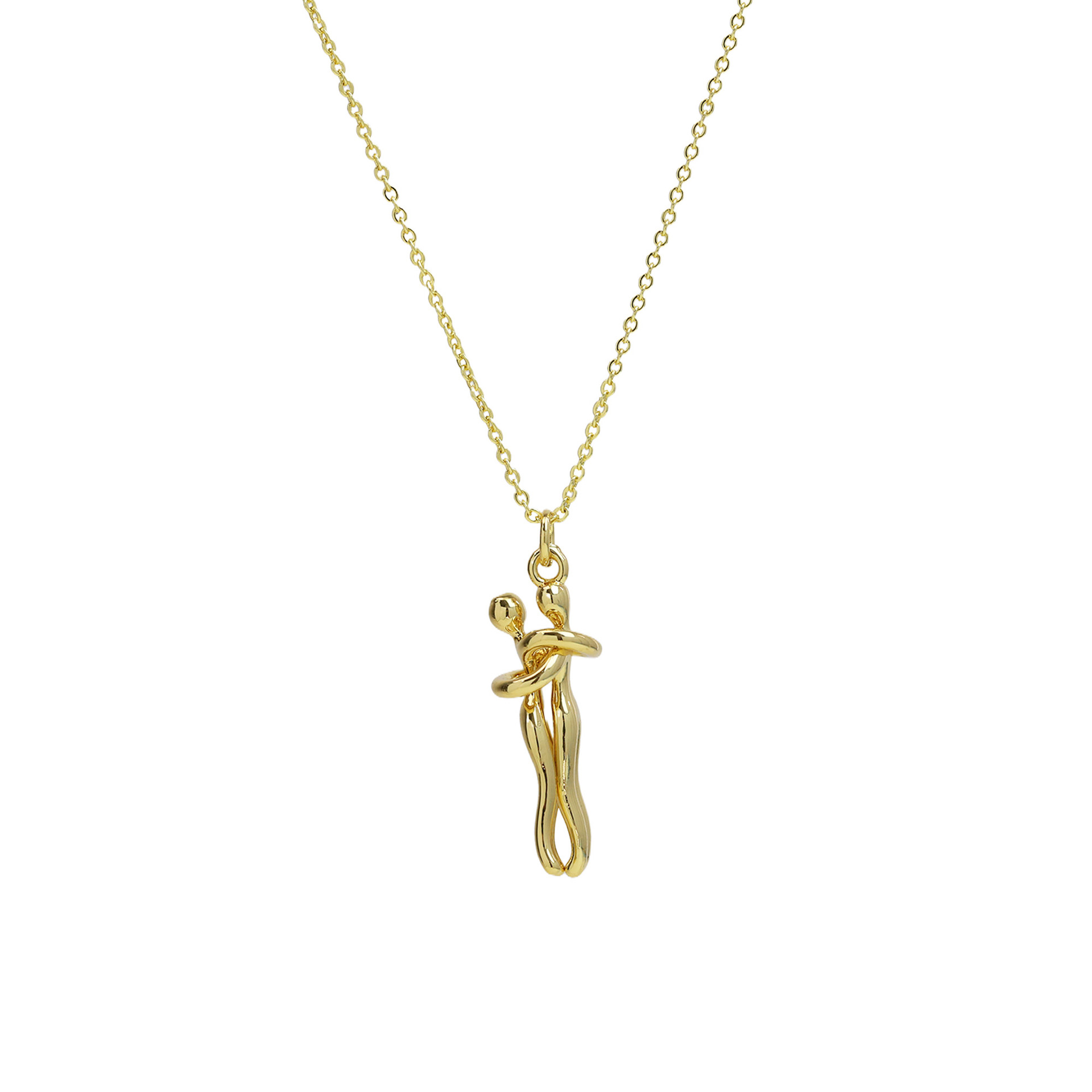cable chain Chain Type 1 Piece Quantity Brass Cable Chain Mixed Metal Plating Human Pendant Necklace