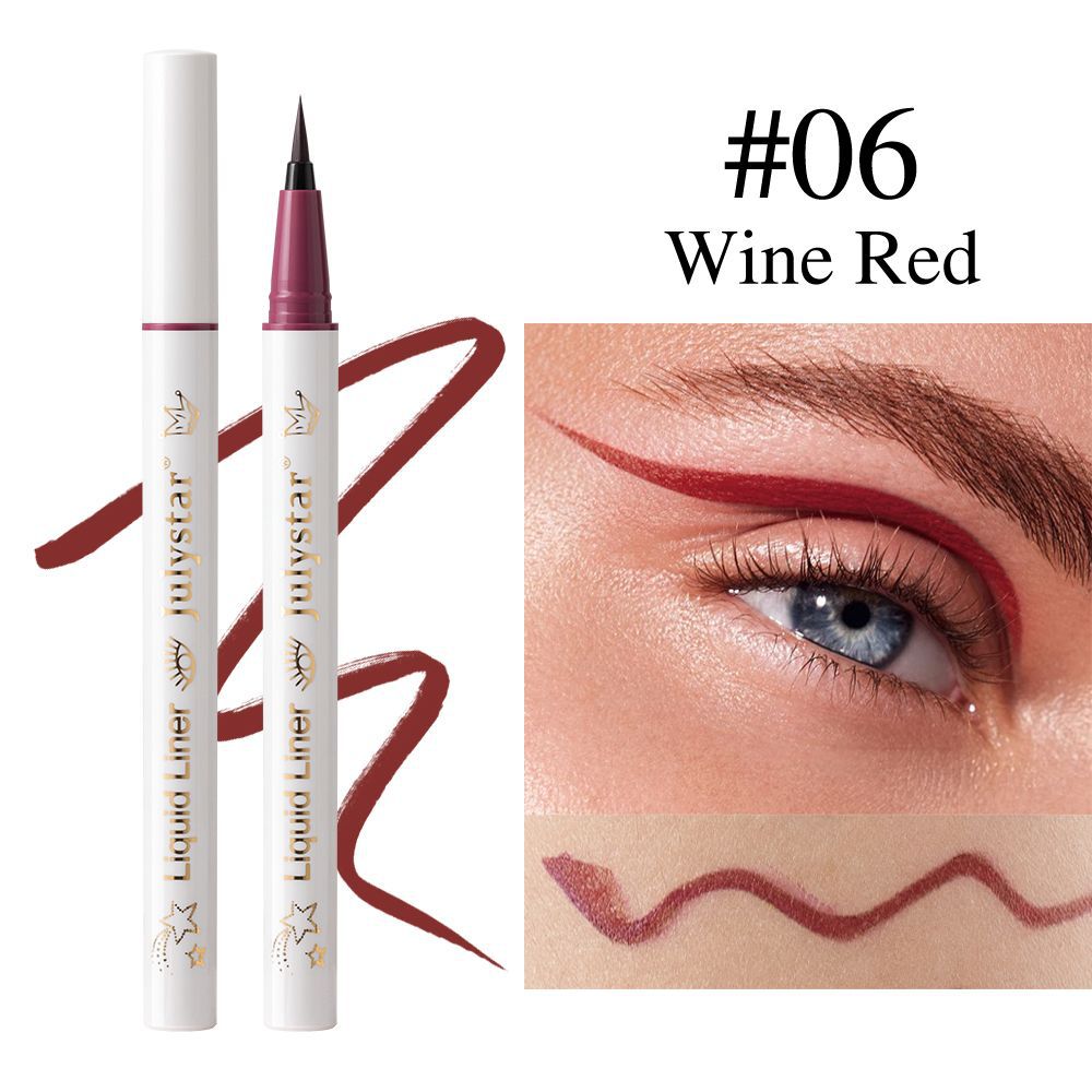 Julystar Non-smudging Long-lasting Waterproof Eyeliner Pen 6-piece set, eye makeup pen wholesale for the under-eye range undefined