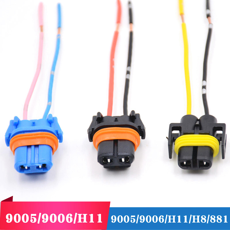Car headlight socket 9005 socket 9006 socket H11 socket 881 lamp holder H8 universal plug factory direct sale