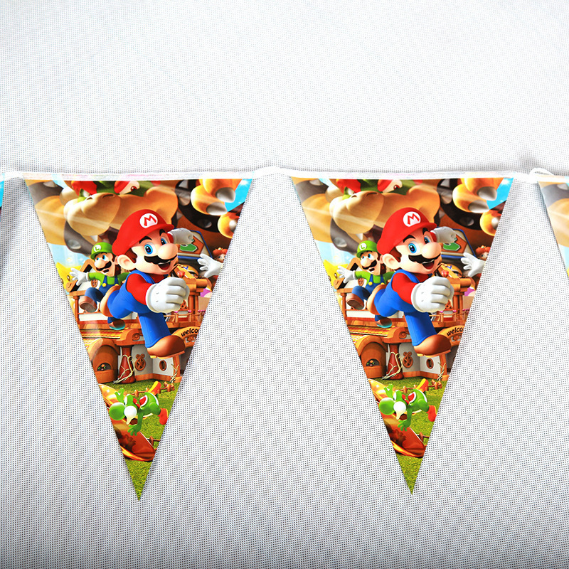 Mario tema Fiesta traje Mary cumpleaños de los niños decoración desechable partido plato de papel taza de papel