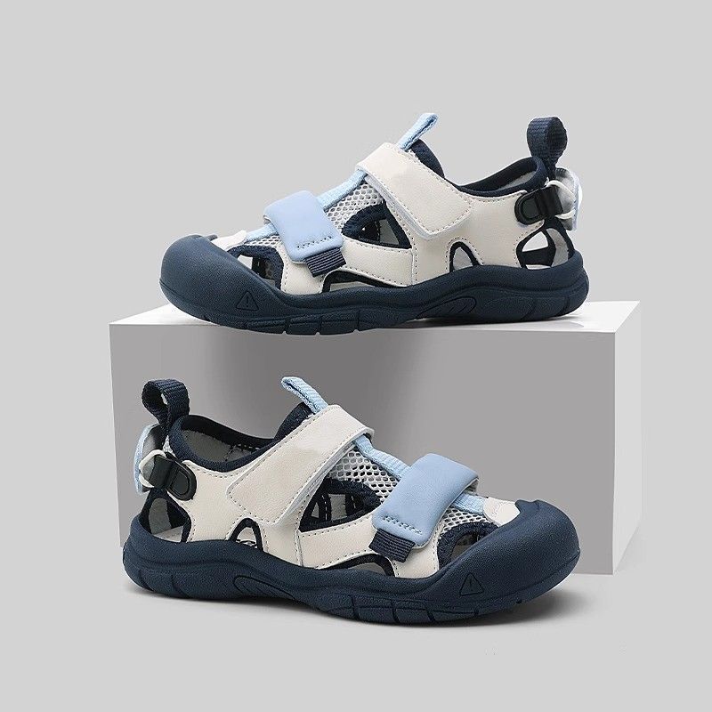 Boys Baotou Sandals Sports Summer 2025 New Summer Breathable Boys Outdoor Non-slip Children's Beach Shoes Trendy