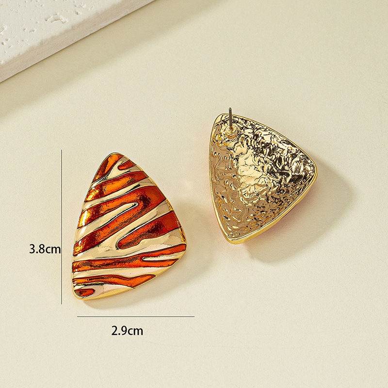 Ear Studs Classification 1 Pair Vintage Style Color Block Plating Alloy Ear Studs