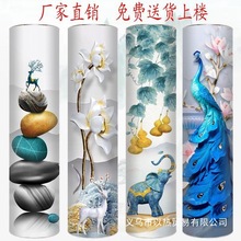 360创意圆形旋转鞋柜 简约现代多层圆柱型鞋架省空间大容量门厅柜