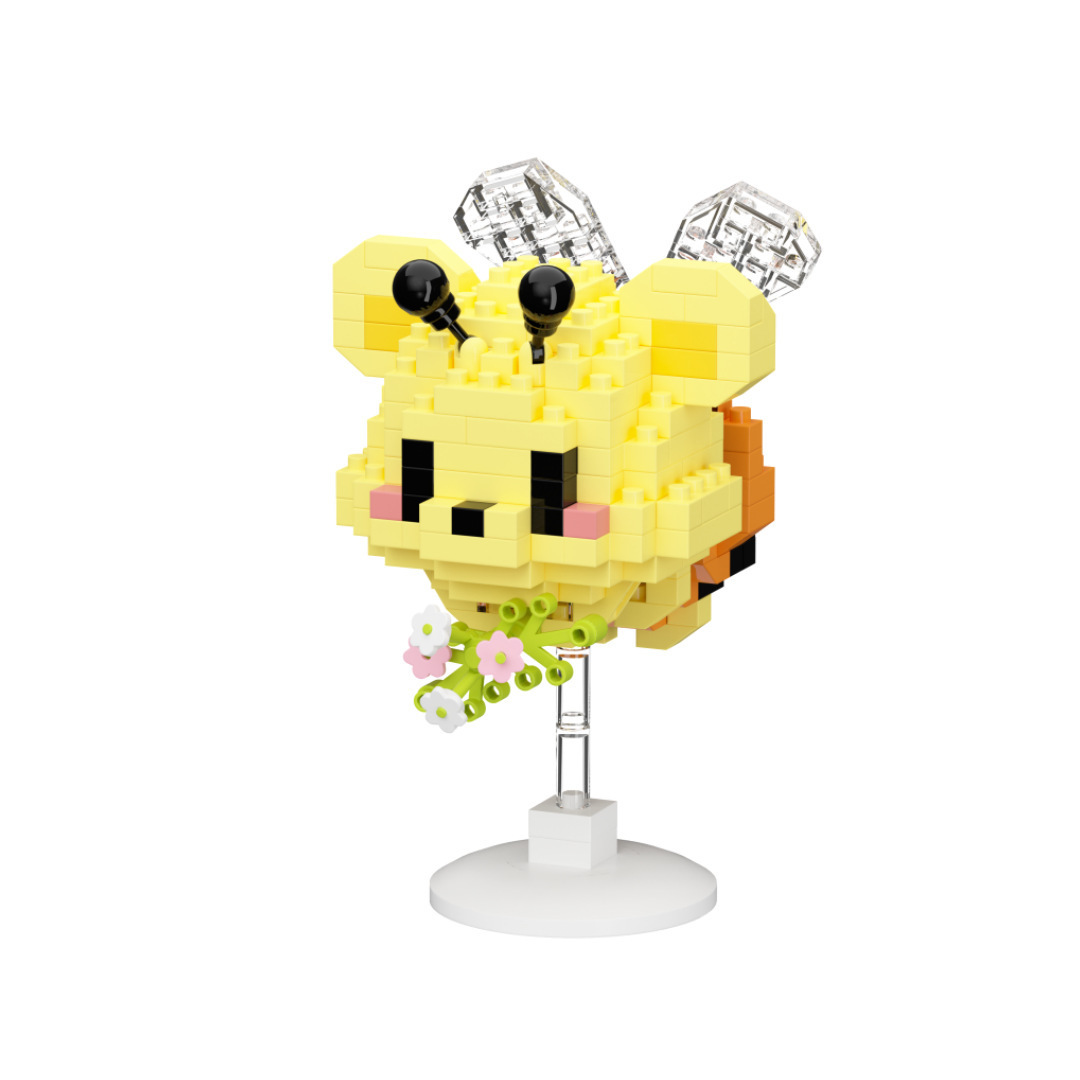 Compatible con Lego Bee Shaker Animal Building Block Adornos de muñecas de dibujos animados Juguetes educativos para niños Regalo del día de los niños