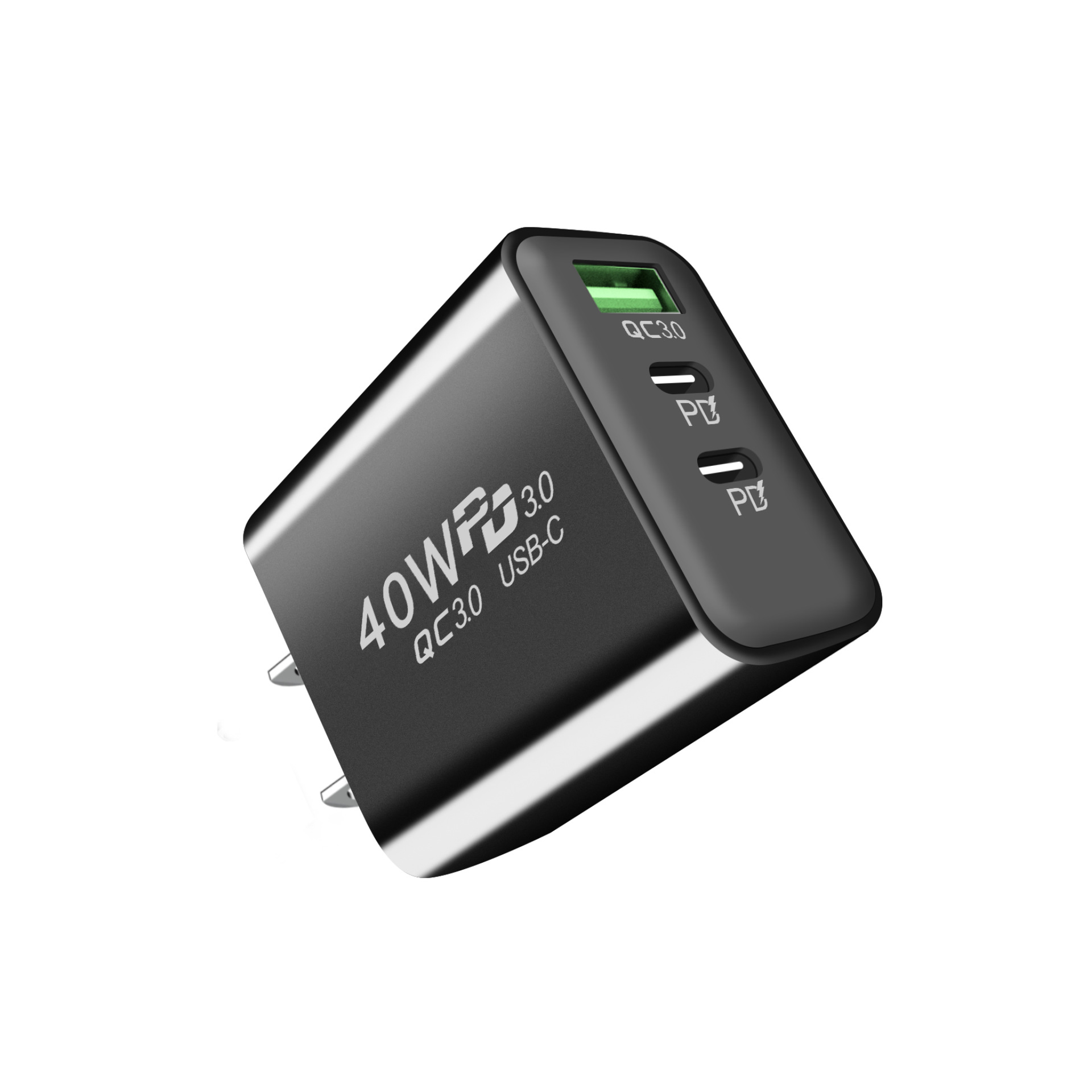 El modelo privado dual 2.4A del PD + 1USB para Apple/el cargador TYPE-C 12W del teléfono móvil de Android ayuna cargador de viaje de la carga