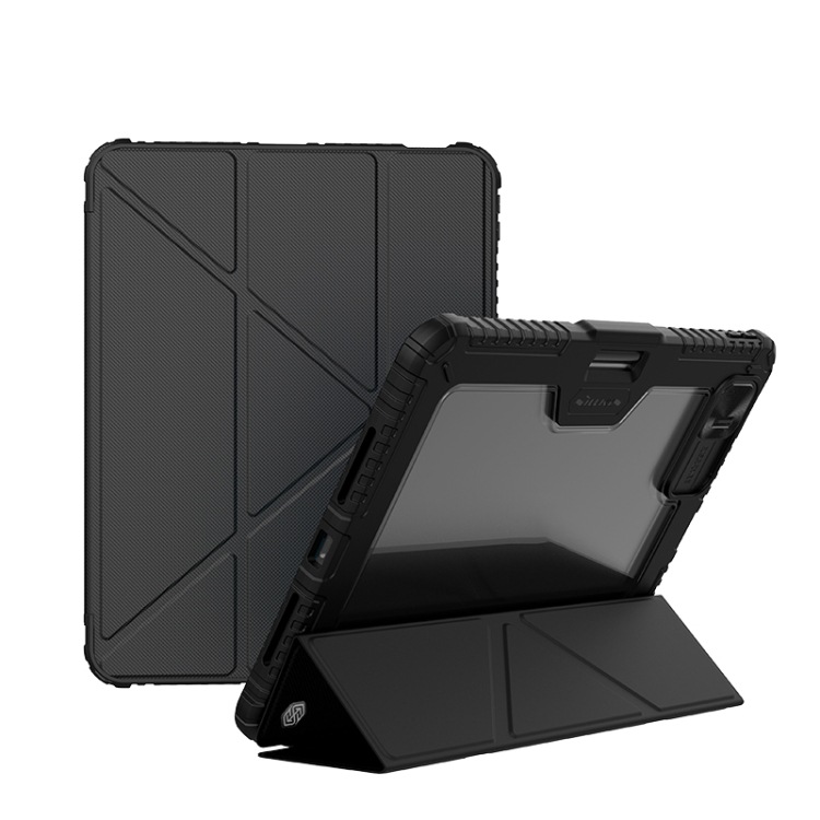 Funda de cuero para tableta plegable multiángulo Nelkin Hacker Pro para iPad Pro 11 2024/iPad Pro 13 2024/iP