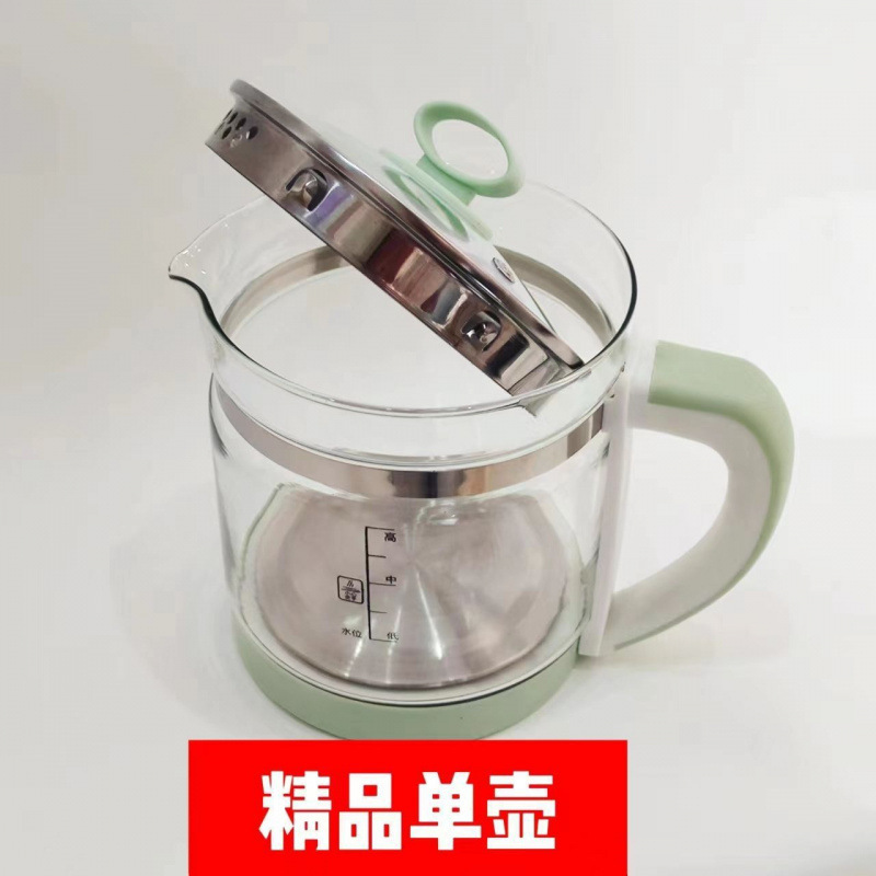 家用养生壶配件单壶加厚1.8升玻璃壶身适配三环平底对上尺寸拍|undefined