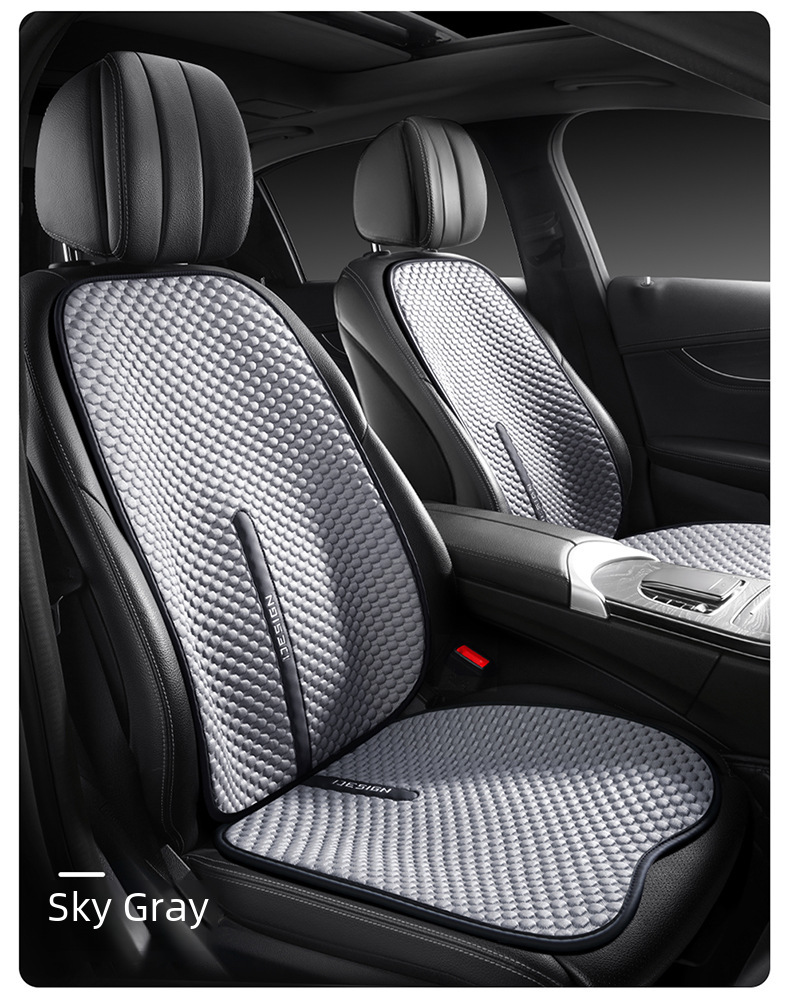 Car Cushion Four Seasons Universal Summer Ice Silk Seat Cool Cushion Women's Car Cushion Half Bag Seat Cover Ventilated Seat Cushion