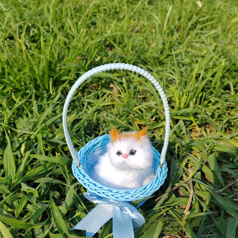 Реалистичная игрушка, корзина, модель животного