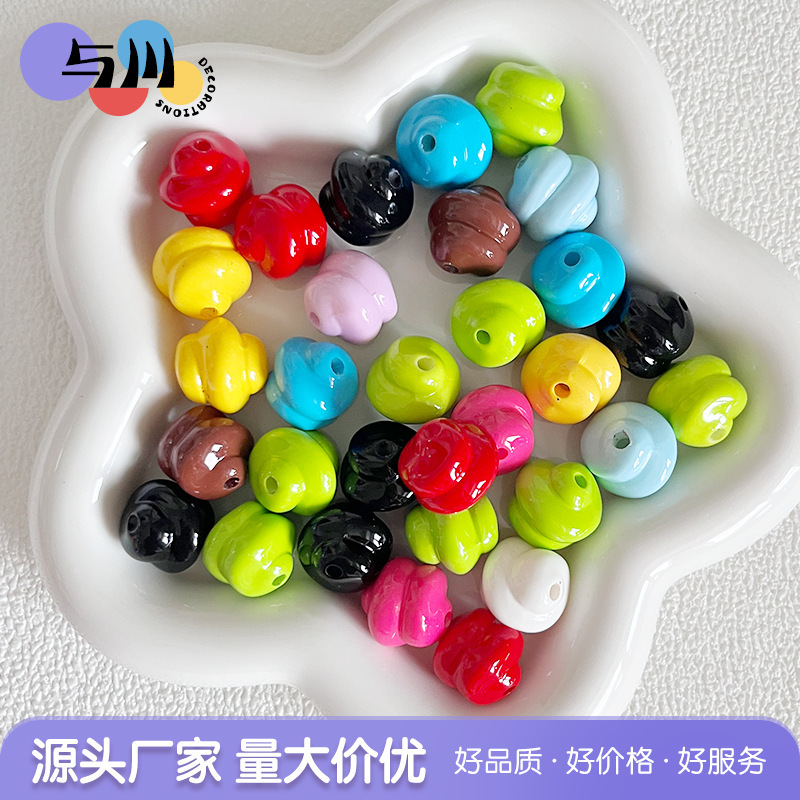Dopamine Paint Twisted Spiral Beads Straight Hole Loose Beads DIY Mobile Phone Chain Keychain Beading Material Jewelry Dopamine Paint Twisted Spiral Beads Straight Hole Loose Beads DIY Mobile Phone Chain Keychain Beading Material Jewelry