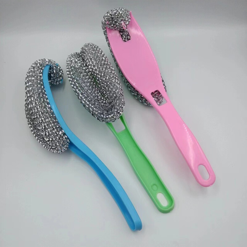 Plastic Handle Pot Washing Brush Small Cleaning Pot Artifact Curved Handle Pot Washing Brush Department Store Wholesale Non-Stick Pot Plastic Handle Pot Washing Brush Small Cleaning Pot Artifact Curved Handle Pot Washing Brush Department Store Wholesale Non-Stick Pot