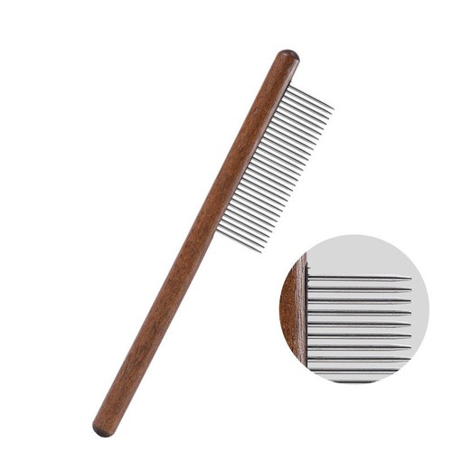 Pet Comb, Cat & Dog De Flea Comb, Real Wood Floating Hair Comb, Pet Grooming, Hair Cleaning & Removal