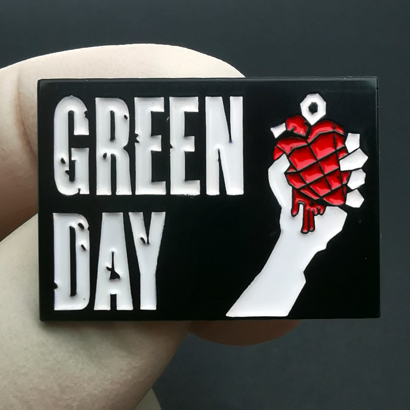 Green Day Green Day brooch American punk rock music festival band pin enamel alloy schoolbag badge