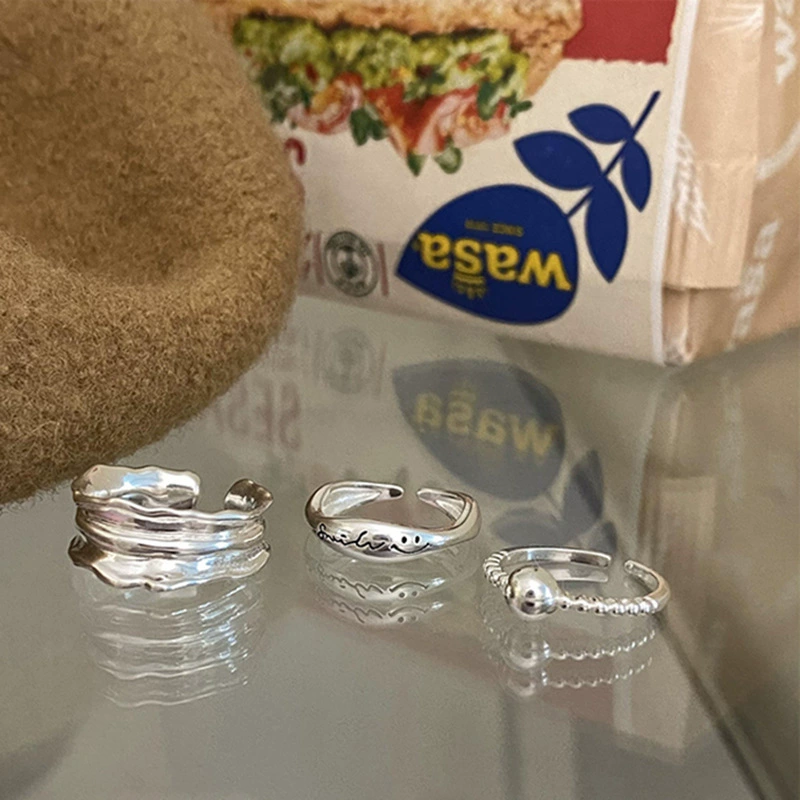 Универсальное ретро модное изысканное кольцо с буквами, образец серебро 925, на указательный палец