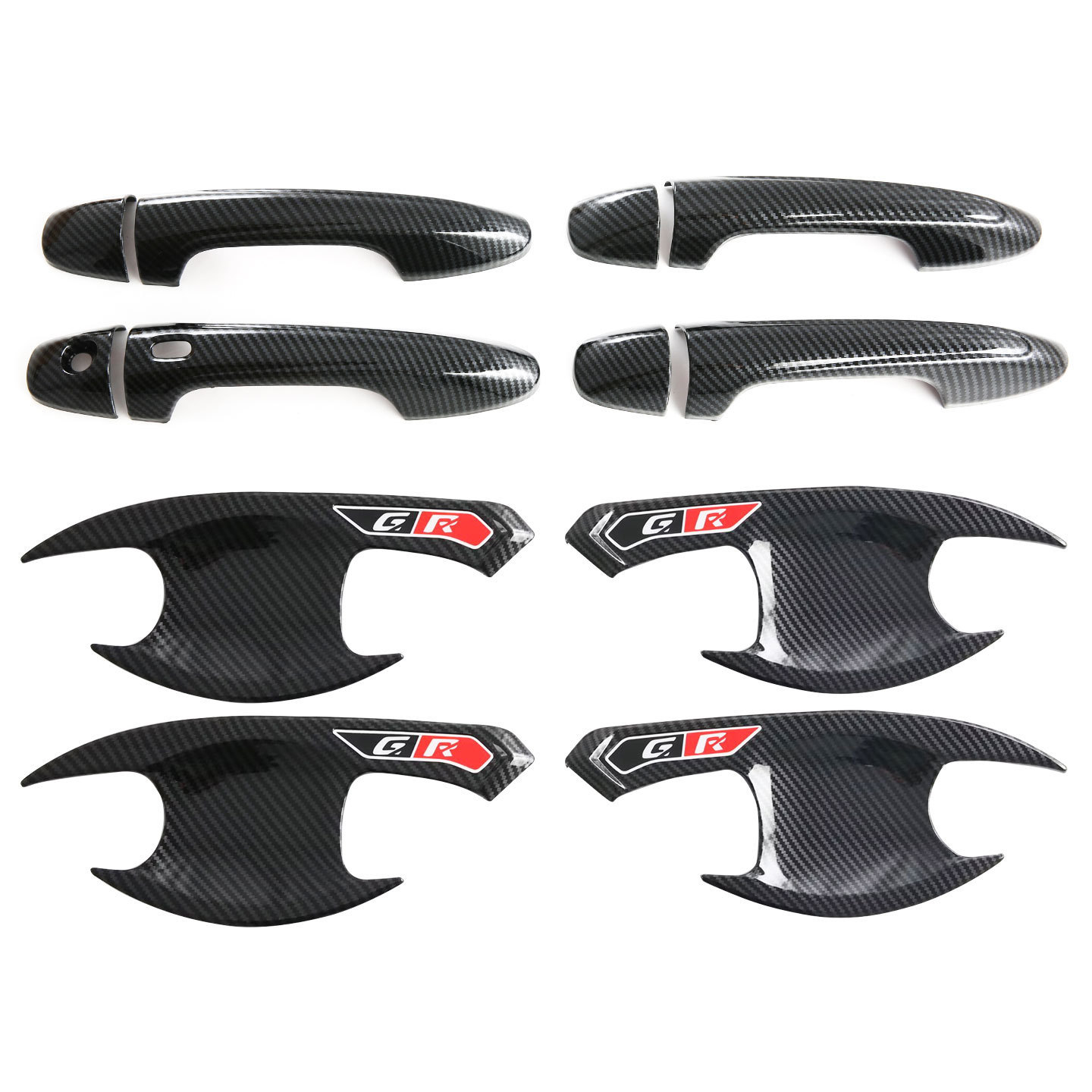 Suitable for 15-26 Models of Toyota Hilux Door Handle Protection Stickers, Door Handle Decoration, Anti-Scratch