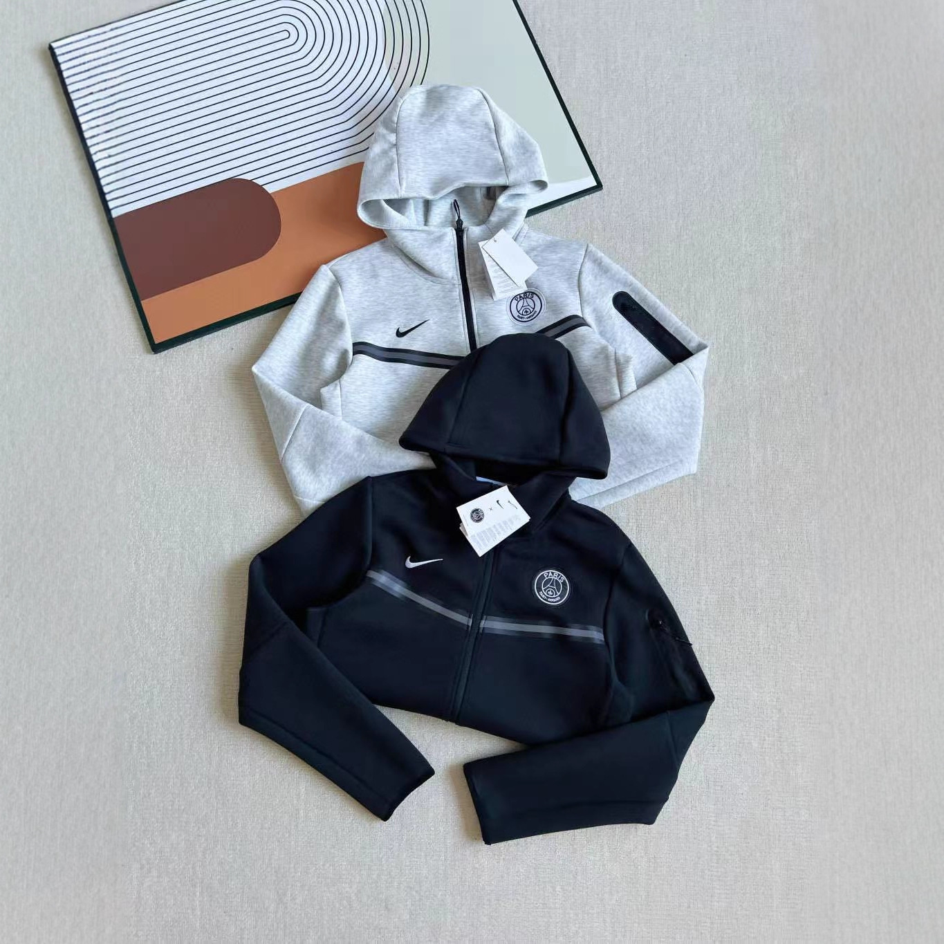 Cross-Border Ready-Made Co-Branded Spring New Men's Fashion Knitted Sports Tops and Sweatpants Suits for Men and Women