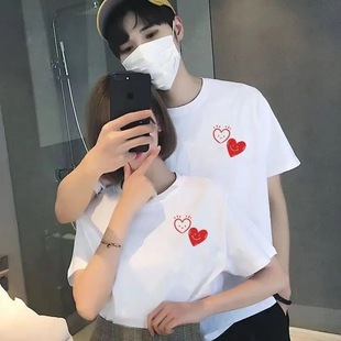 Summer Pure Cotton Short-Sleeved T-Shirt Couple Wear Lazy Style Loose Niche Design Tops for Men and Women Student Trendy Class Uniforms