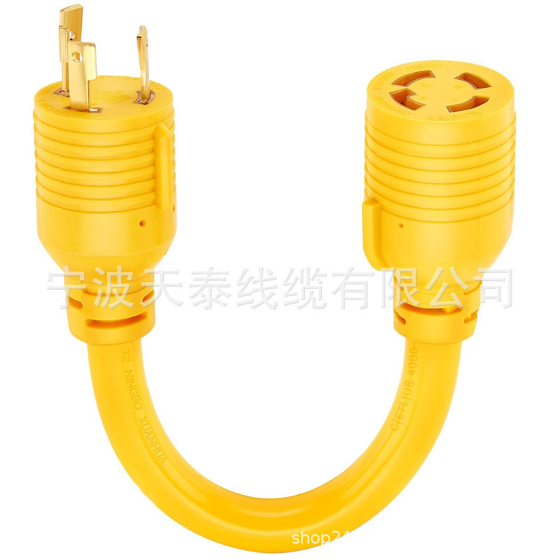 30 Amp L5-30P Male Generator to L14-30R Conversion Switch Female Adapter Tiantai 30 Amp L5-30P Male Generator to L14-30R Conversion Switch Female Adapter Tiantai