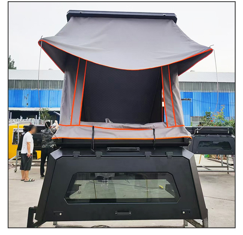 Pickup Truck High Cover Integrated Tent Camping Rear Cover Roof Tent Outdoor Camping Self-Driving Tour Portable Car Tent
