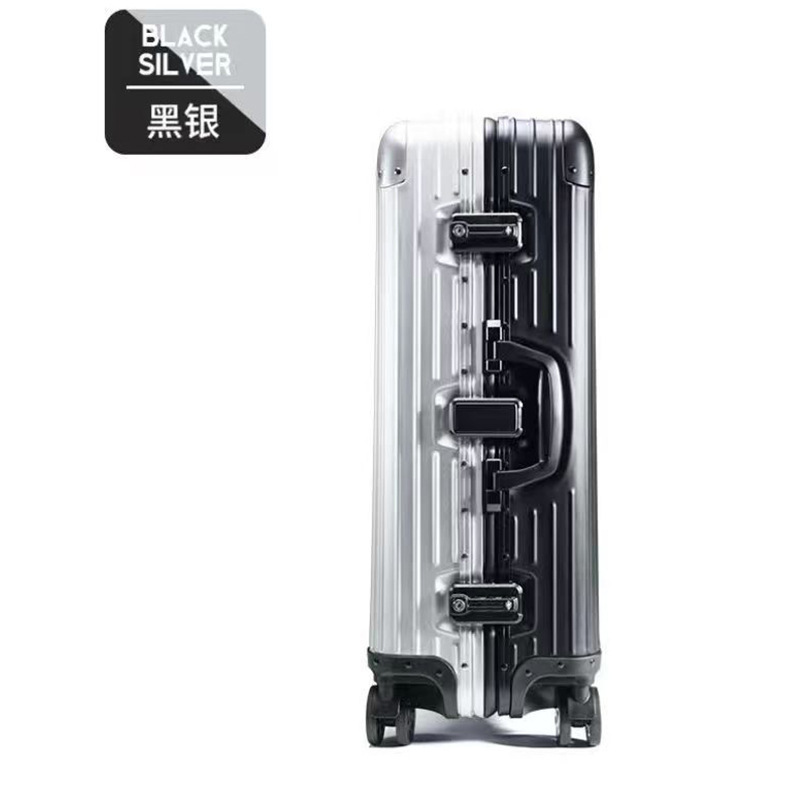 Caja de contraseña de aleación de aluminio y magnesio para mujer, maleta con ruedas universales para hombre, maleta de 20 pulgadas, maleta, caja de aluminio