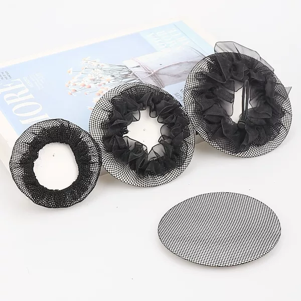 Children's dance performance hair net grade examination hair elastic net hair circle dance headdress flower net pocket hair accessories wholesale