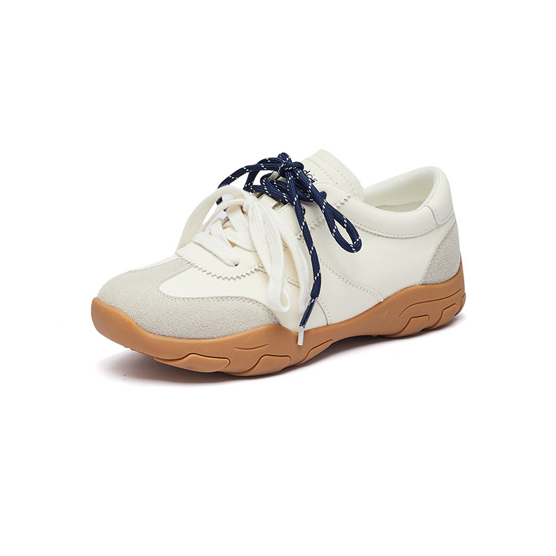 Zapatos de entrenamiento de ballet para mujeres 2025 nuevos zapatos de invierno y otoño con suela gruesa Agam zapatos casuales ligeros zapatos blancos pequeños