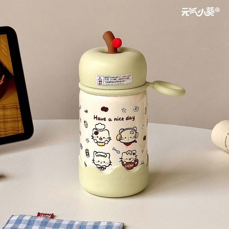 女生新款ins高颜值可爱迷你水杯学生简约小众316不锈钢直饮保温杯|undefined
