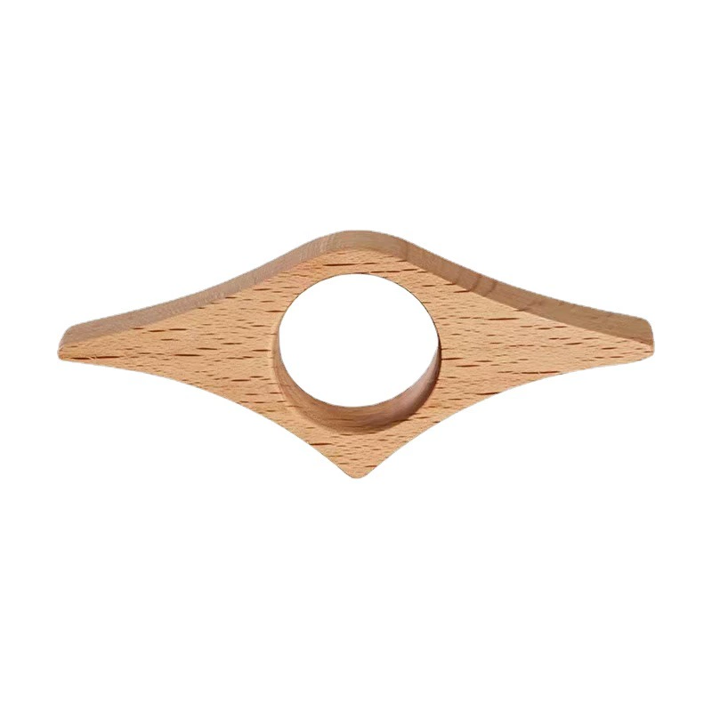 Creative ring, universal reading from natural wood handmade