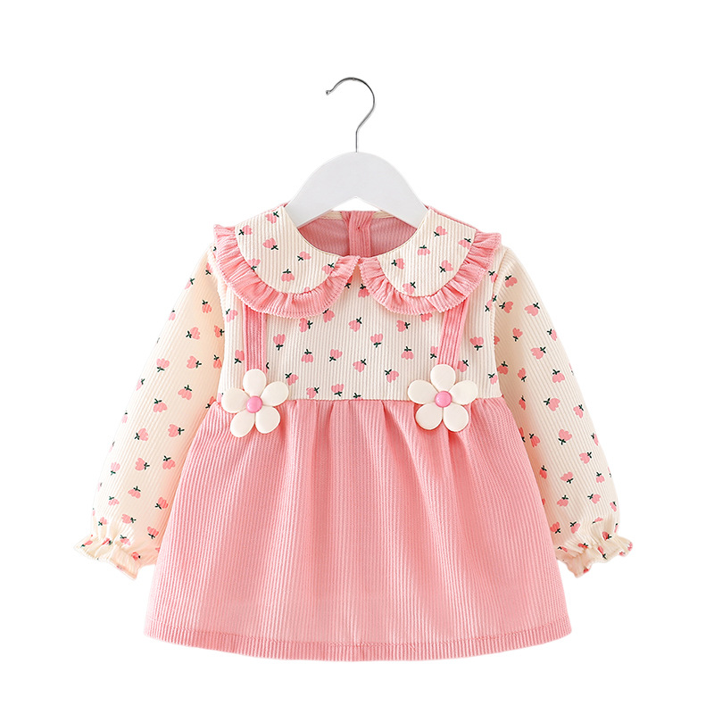 Smock baby girl PANA otoño e invierno a prueba de agua anti-sucio niños comiendo babero bebé vestido inverso ropa protectora delantal