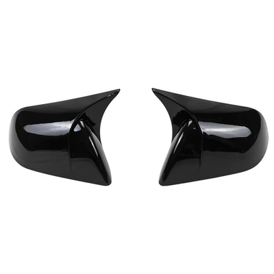 Suitable for refurbished new Tesla model3 horn mirror cover car modification bright black/carbon braze dimension (Other Automotive Exterior Supplies) - bright-black
