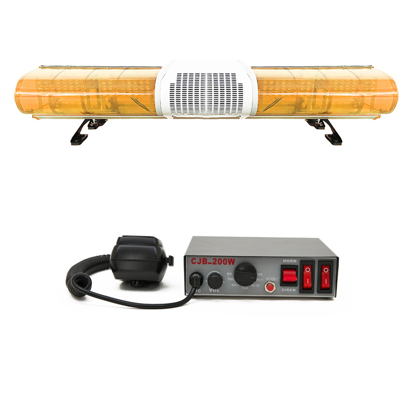High-power LED roof warning light strobe light 1.2m 1003H strobe light + horn + siren CJB200W