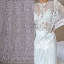 春夏新款~现货品质款无弹锦棉双色粗股线睫毛定位大花位蕾丝面料