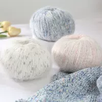 Детская пряжа альпака с бархатной текстурой, 50 г, мягкая пушистая для вязаных шапок и шарфов