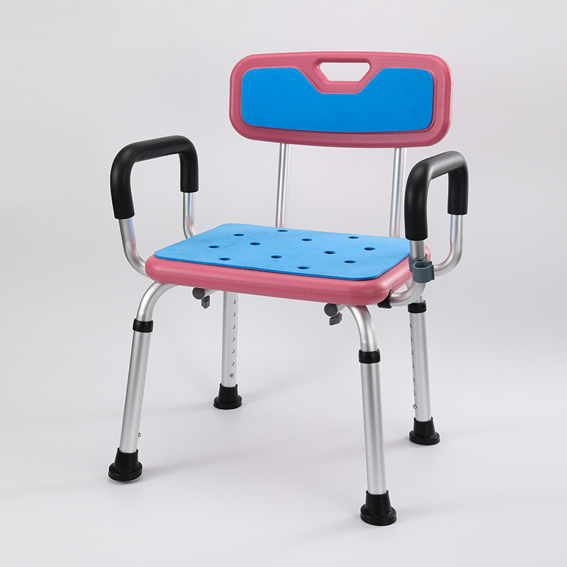 Silla de baño móvil de aleación de aluminio tamaño Silla de baño de pie ergonómico asiento antideslizante fábrica al por mayor