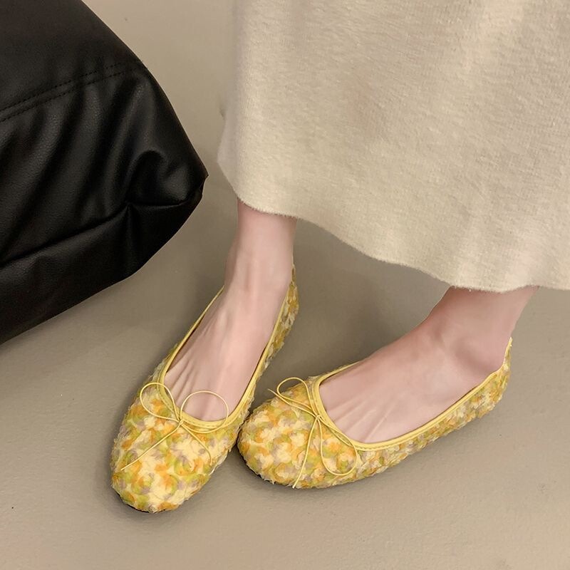 Comfortable ballet shoes, French-style fairy breathable shallow slip-on shoes, 2026 spring new soft women's shoes Comfortable ballet shoes, French-style fairy breathable shallow slip-on shoes, 2026 spring new soft women's shoes