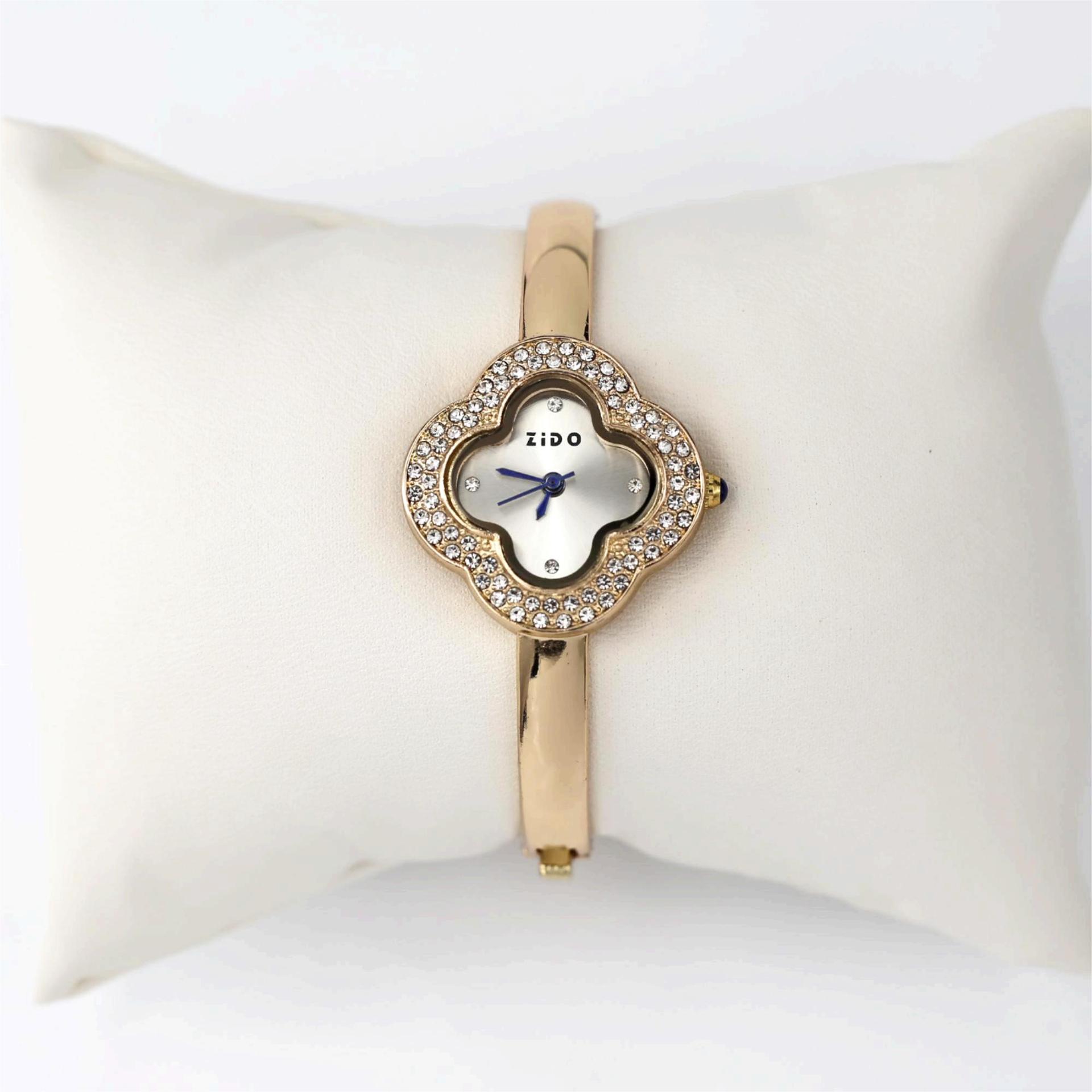 Men's Quartz Watch Clover Bracelet With Diamond-encrusted Strap_voghion.com