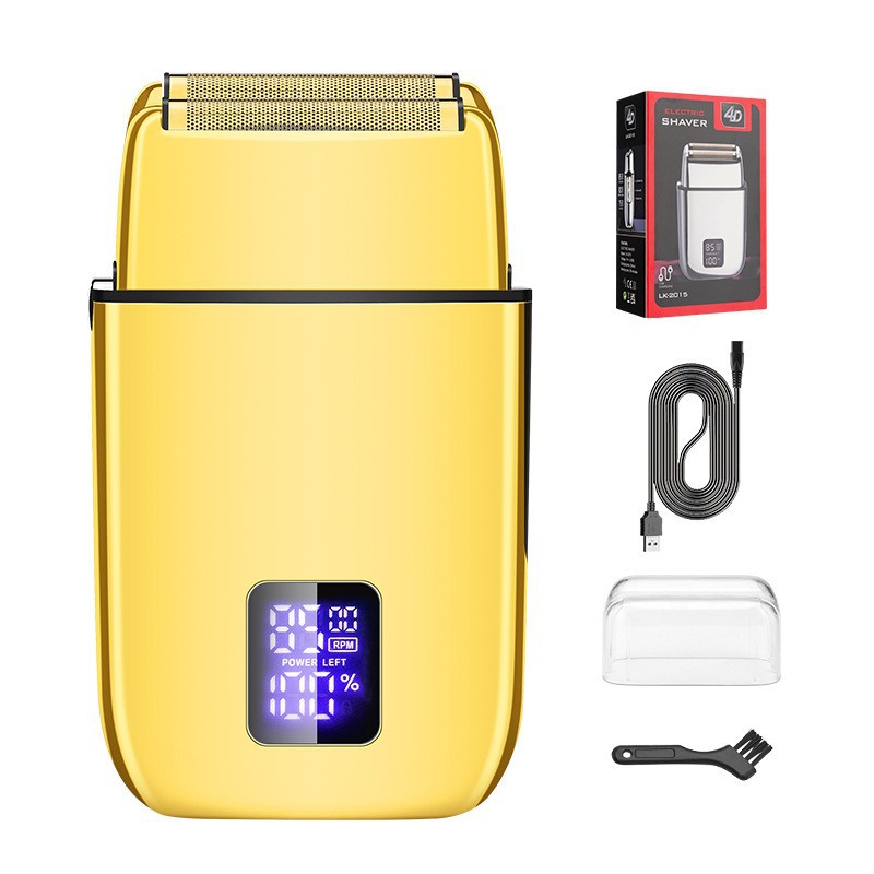 3-cuchillo eléctrico Red de vaivén hombres máquina de afeitar blanqueamiento dispositivo multifunción maquinilla de afeitar hogar Calvo pelo Clipper