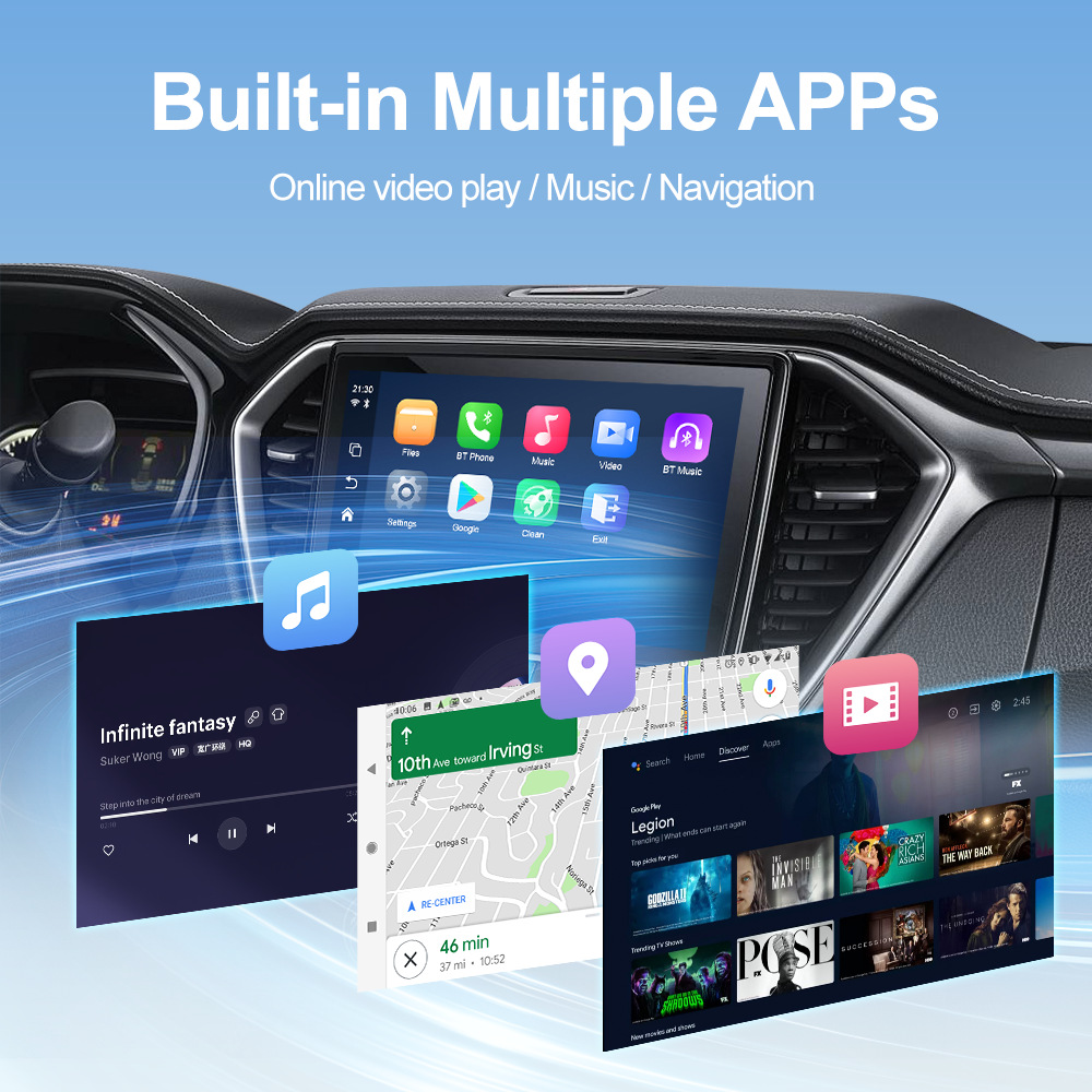 Cross-Border Carplay Box Wired to Wireless Apple Android Auto Connectivity Smart 2+16Gb