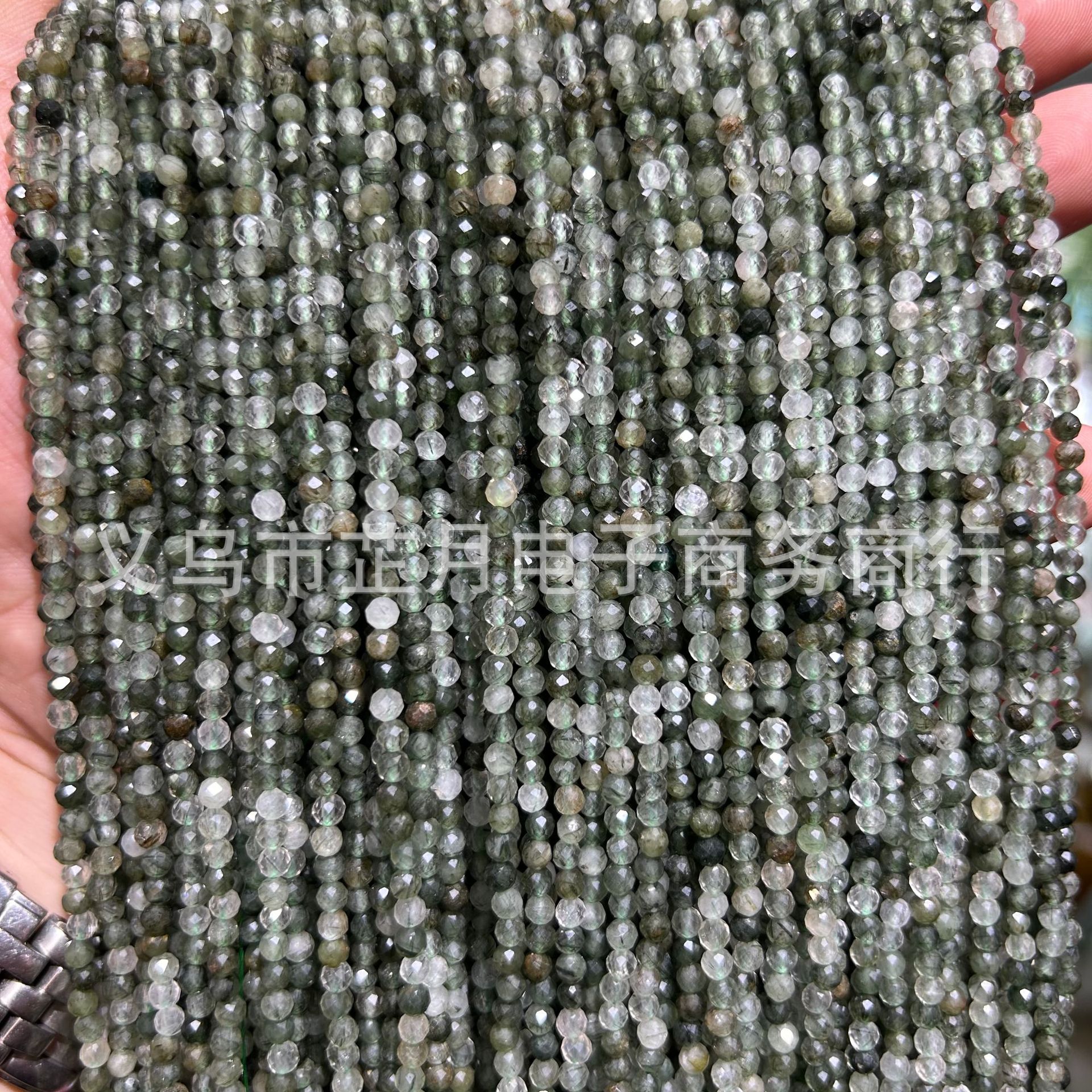 Pequeñas cuentas 2mm3mm4mm facetas todo tipo de ágata Cristal de piedra natural granos sueltos DIY joyería pulsera collar