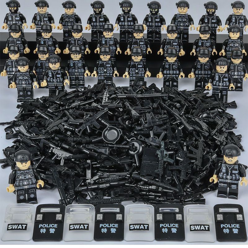 [メーカー卸売] レゴビルディングブロック、ミリタリースペシャルフォース、警察、小さな人形、武器、子供用組み立てと互換性があります。|undefined