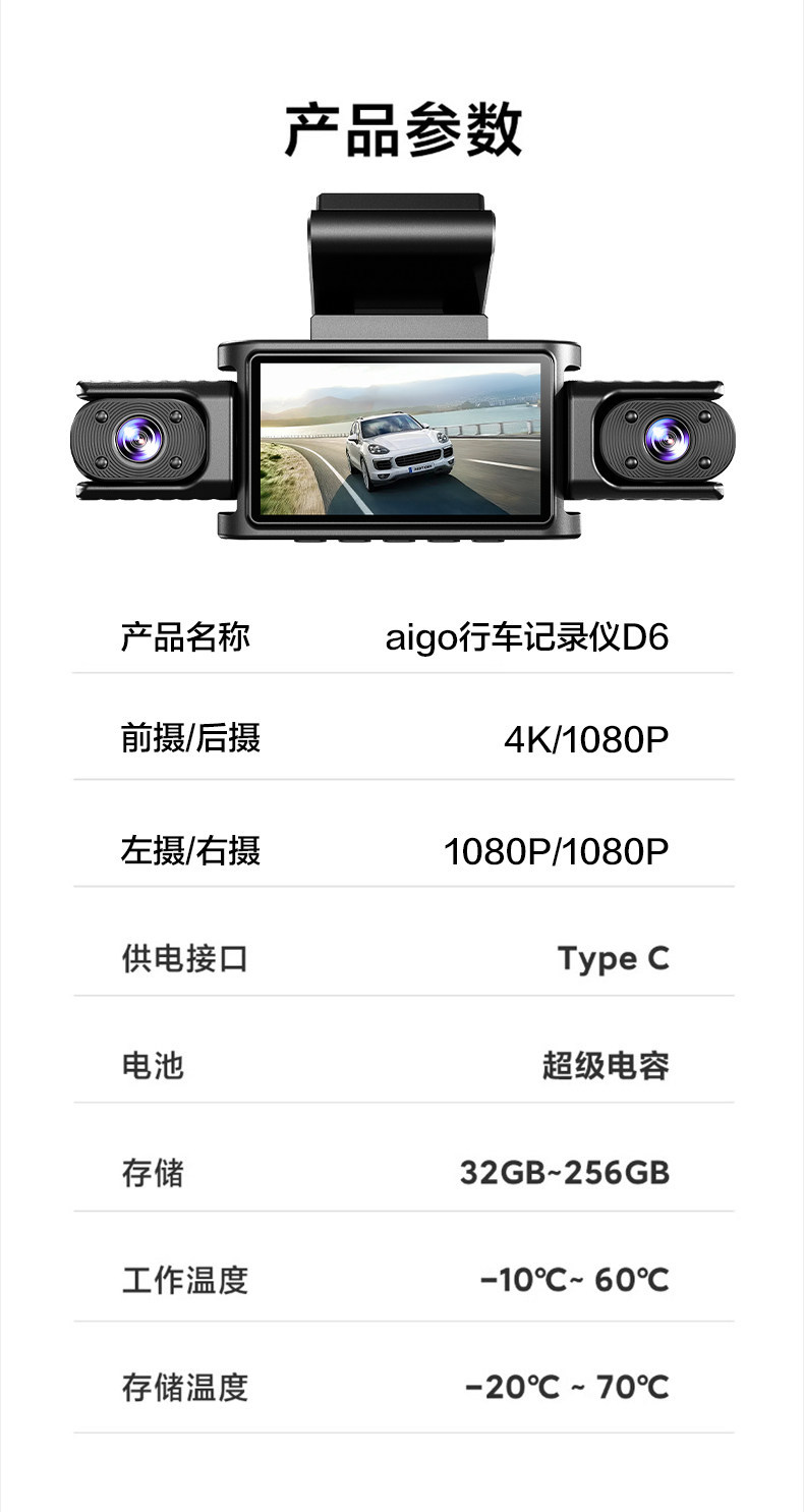 Patriot Car-Mounted 360-Degree Panoramic Sentinel Dash Cam Hd Four-Camera 2026 New Model Parking Monitoring