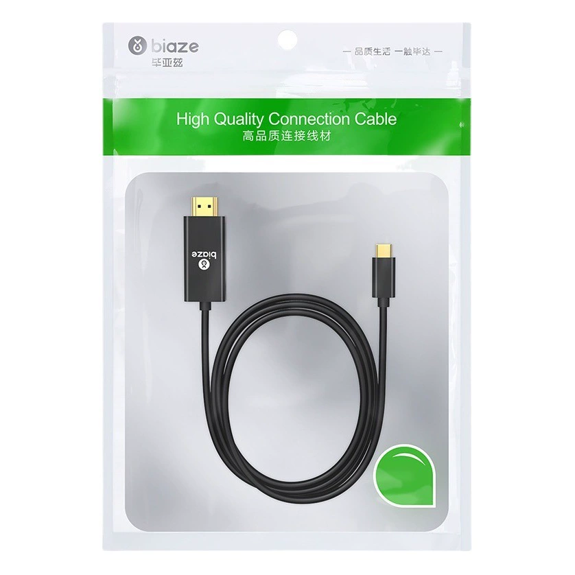 Адаптер переходника Biaz Mini DP на HDMI Интерфейс Mini DP Lightning ZH75-2K-Black