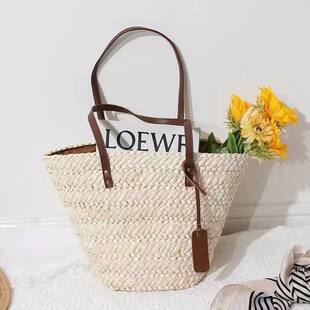 (Wholesale), handheld straw beach capacious knitted handmade bag, french style