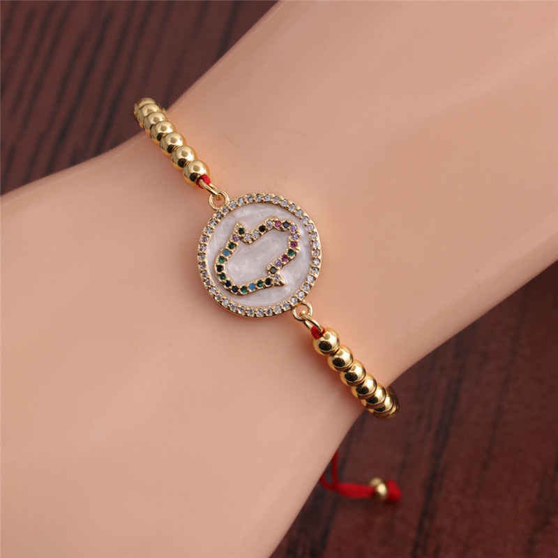 Fashion color zircon microinlaid palm braceletpicture1