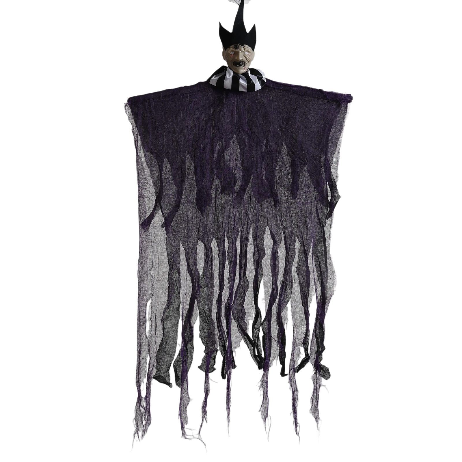 Accesorios de decoración de Halloween transfronterizos con capucha, fantasma colgante, casa encantada, habitación secreta, fiesta del festival de fantasmas, colgante de diablillo complicado