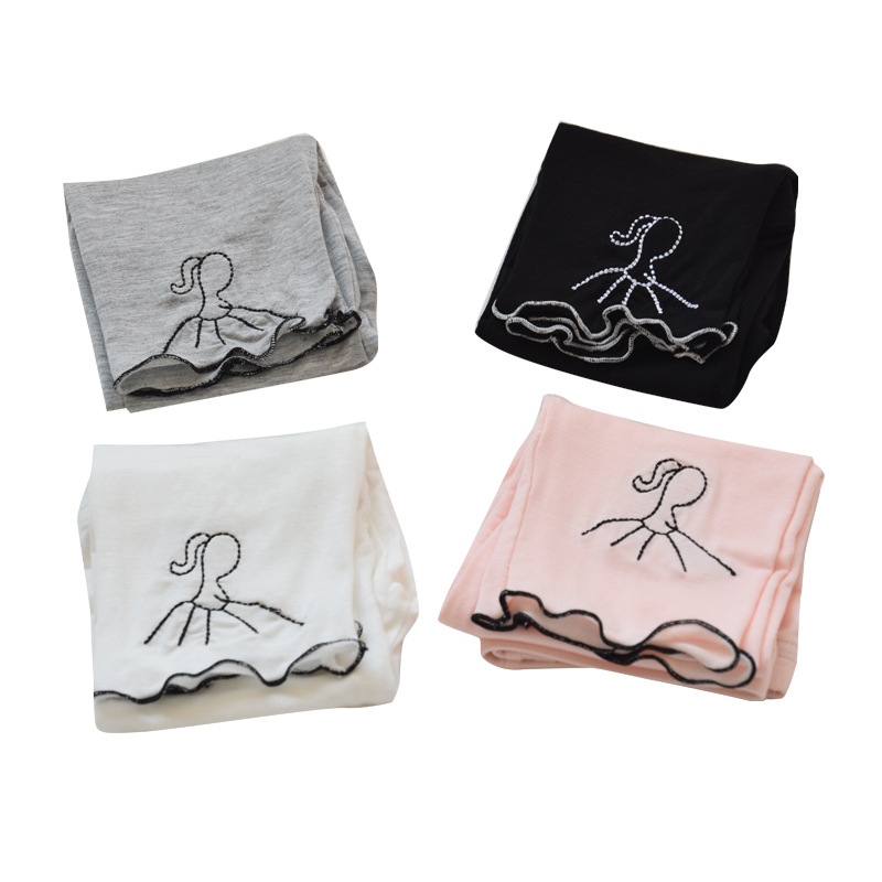 Leggings para niñas primavera y otoño sección delgada con vestido de primavera aérea extranjera niña bebé Bebé Pantalones largos 2021 Nuevo